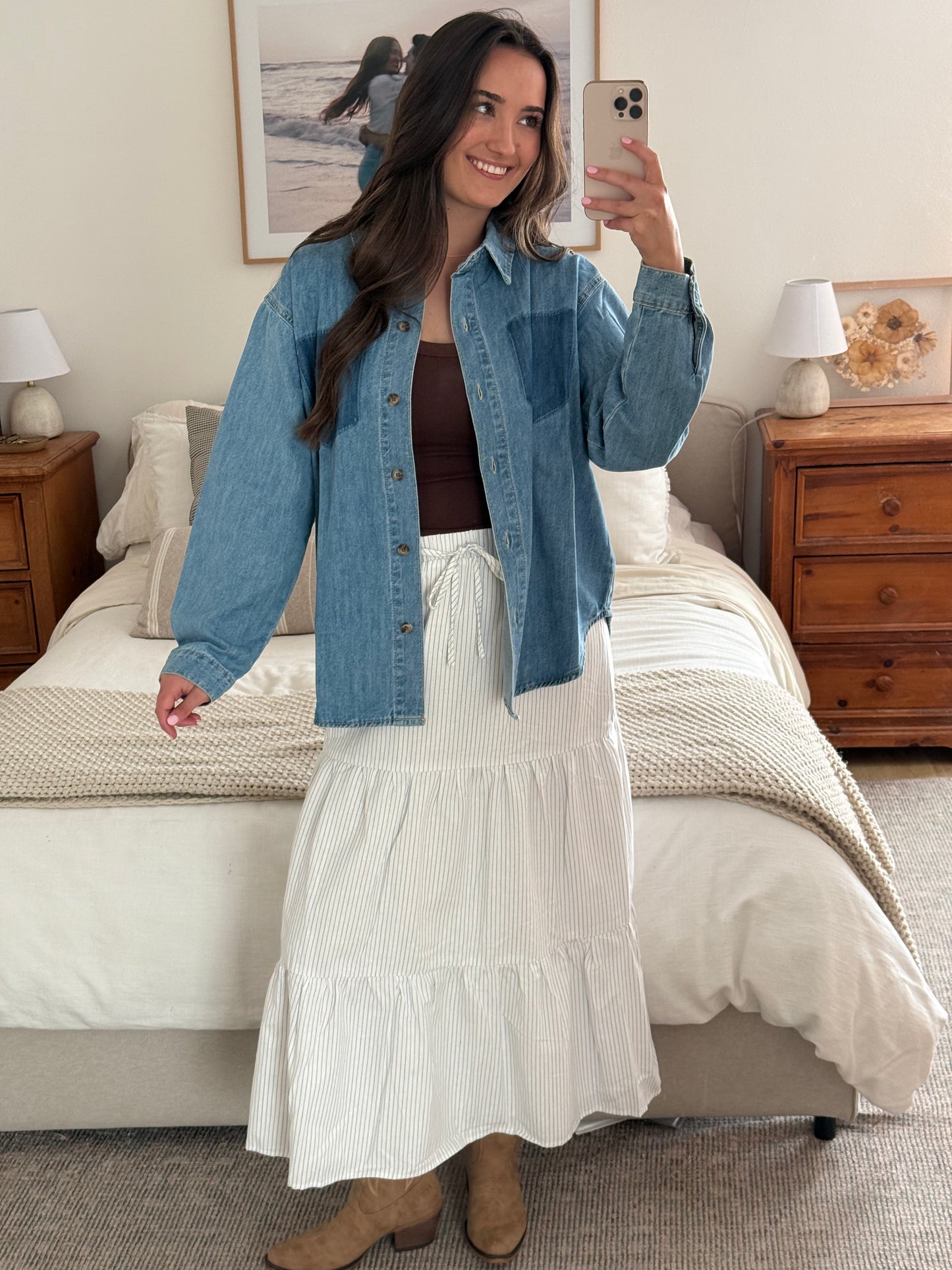 Indigo Button Down, Denim