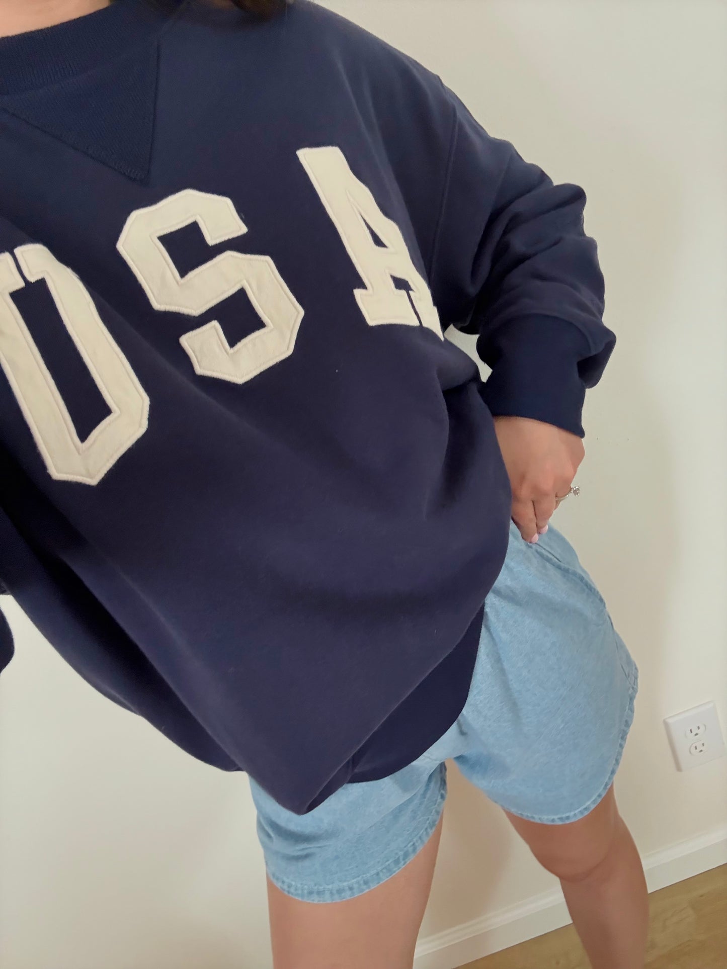 USA Crewneck, Navy