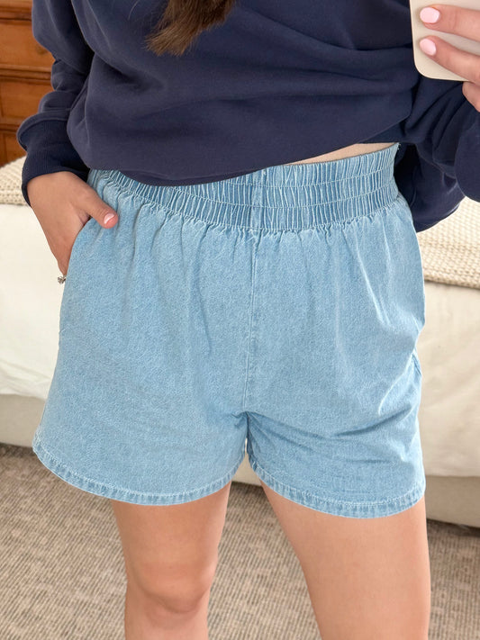 Boardwalk Shorts, Light Denim