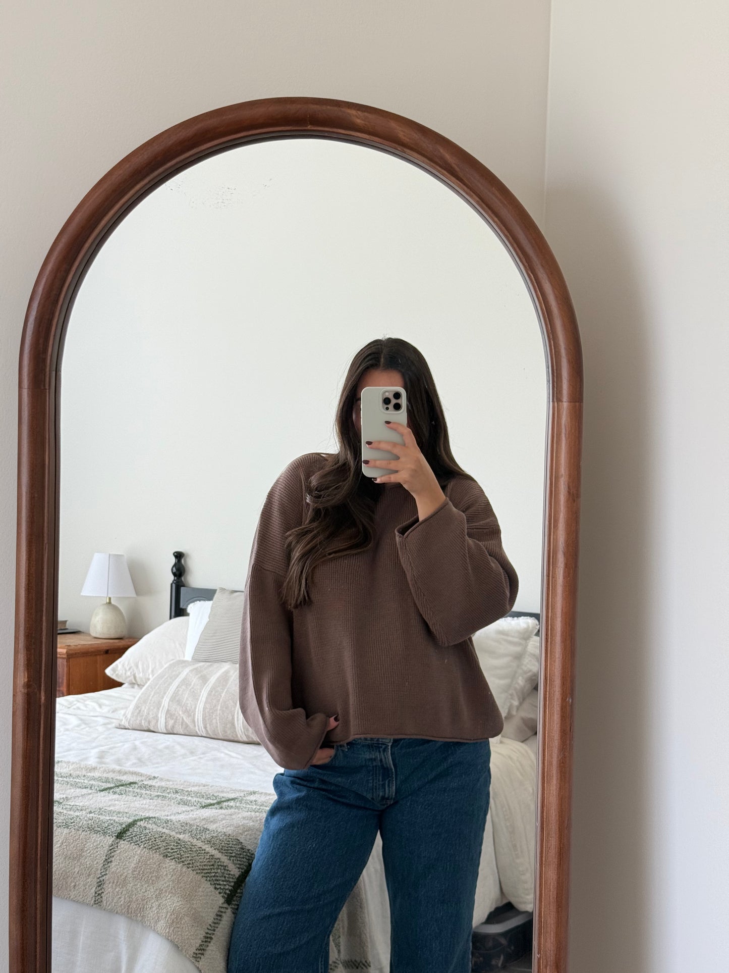 (Pre-order) Cozy Up Oversized Sweater, Chocolate