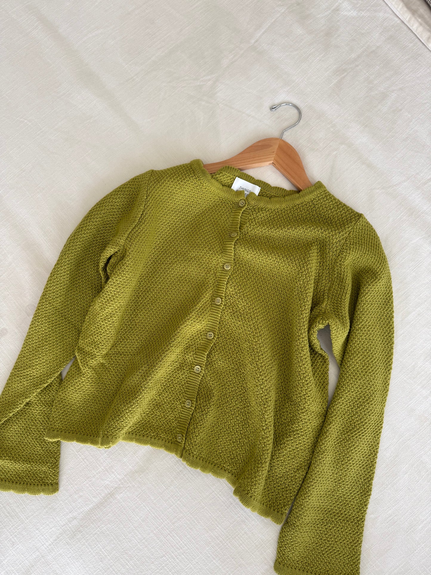 Winnie Cardigan, Moss Green